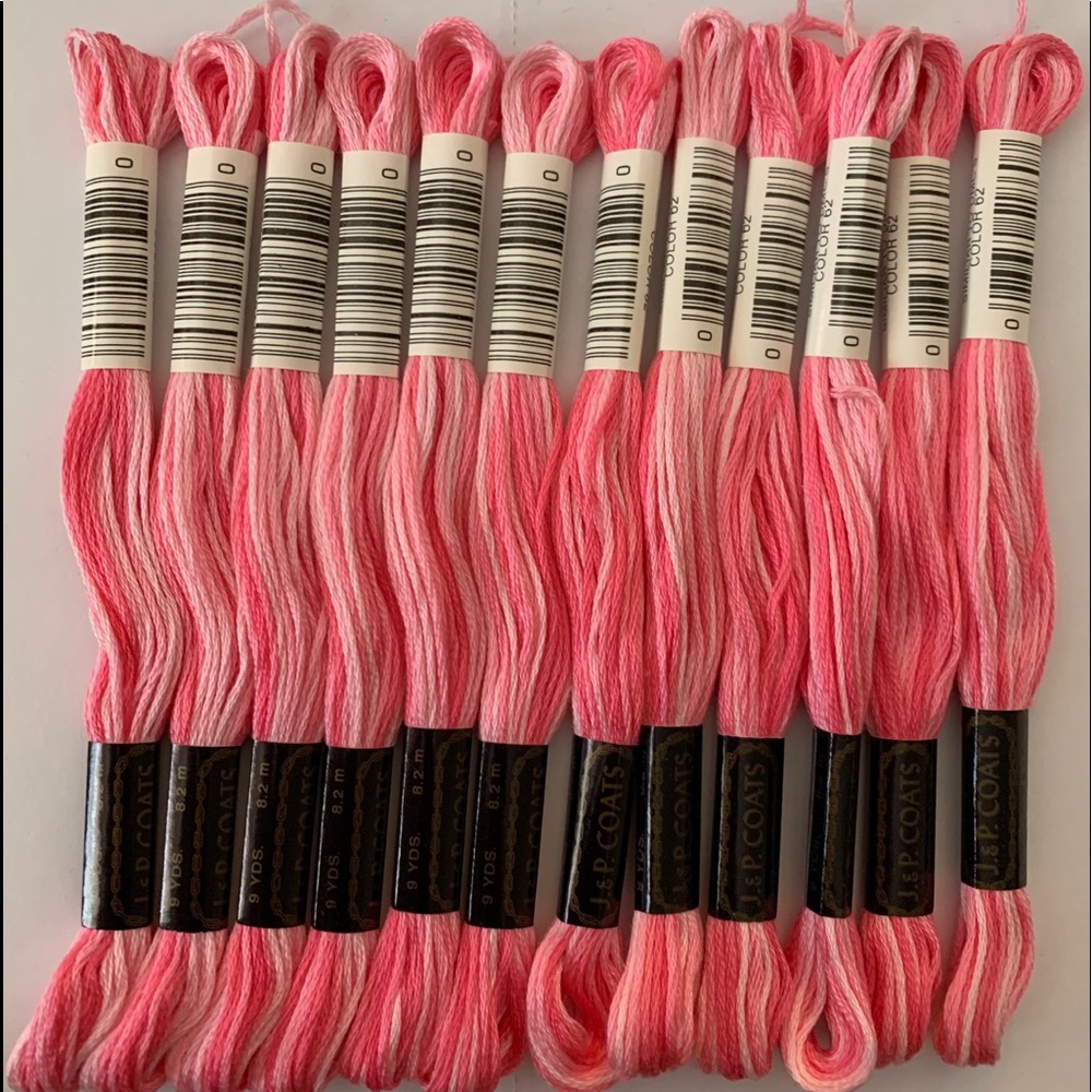 J&P Coats Variegated Embroidery Floss Shaded Roses